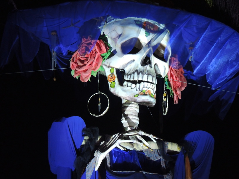 human body part, day of the dead, human bone, skeleton, illuminated, representation, skull, art and craft, sculpture, mexico, dead, 4K, horror, indoors