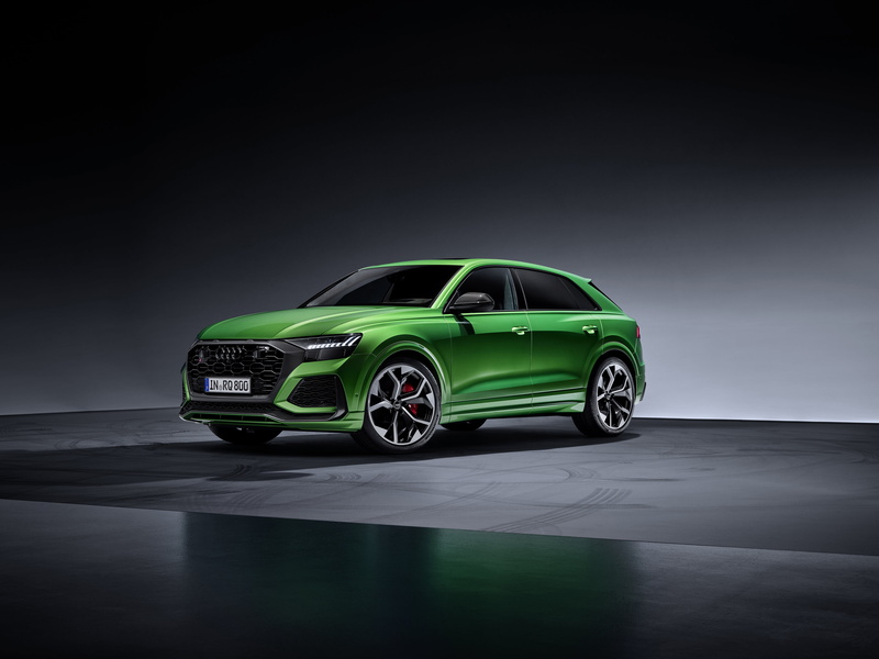 4K, SUV, Audi RS Q8, Audi, Luxury Car, Vehicle, Car, Green Car