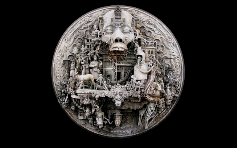 black, 1080P, hades, kris, background, kuksi, sculptures