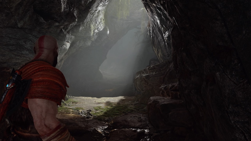 God of War, adventure, nature, non-urban scene, outdoors, lifestyles, 1080P, solid, land, rock formation, rock - object, one person, standing, real people
