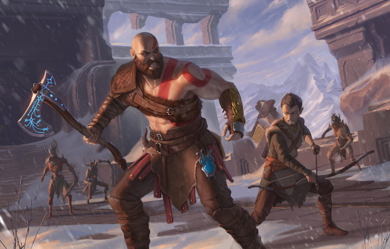 Kratos (God Of War), God of War (2018), God of War, 1080P, Atreus (God Of War)