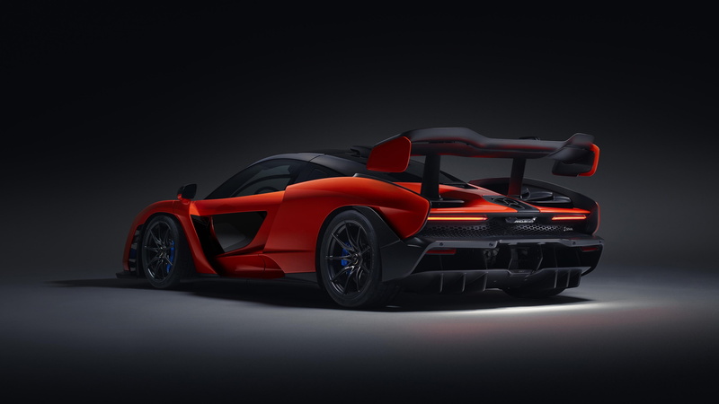 McLaren Senna, supercar, red, 4k, sports, 4K, coupe, black