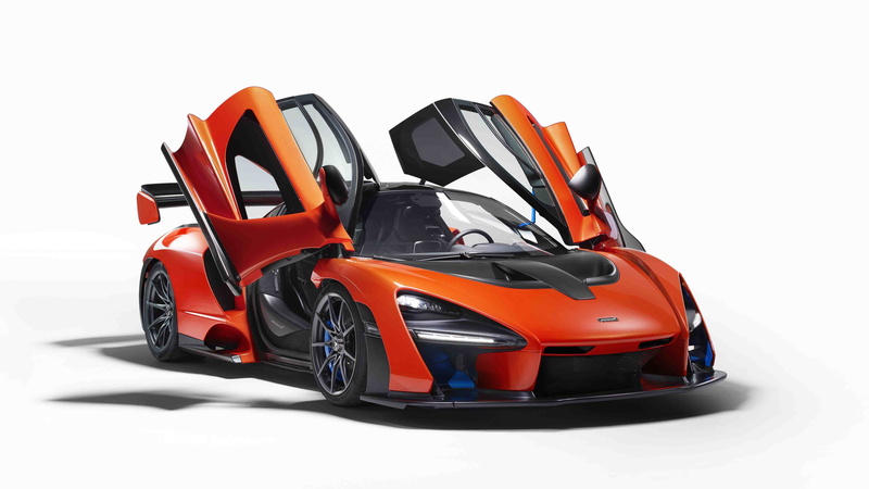 McLaren Senna, studio shot, white background, transportation, auto racing, supercar, motorsport, white color, racecar, competitive sport, 5K, no people