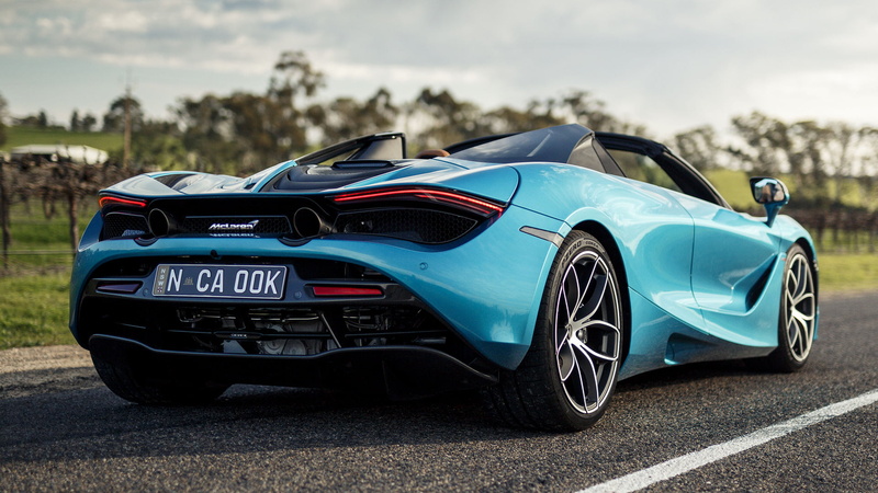 Blue Car, Car, McLaren, McLaren 720S Spider, McLaren 720S, Convertible, Sport Car, 1080P