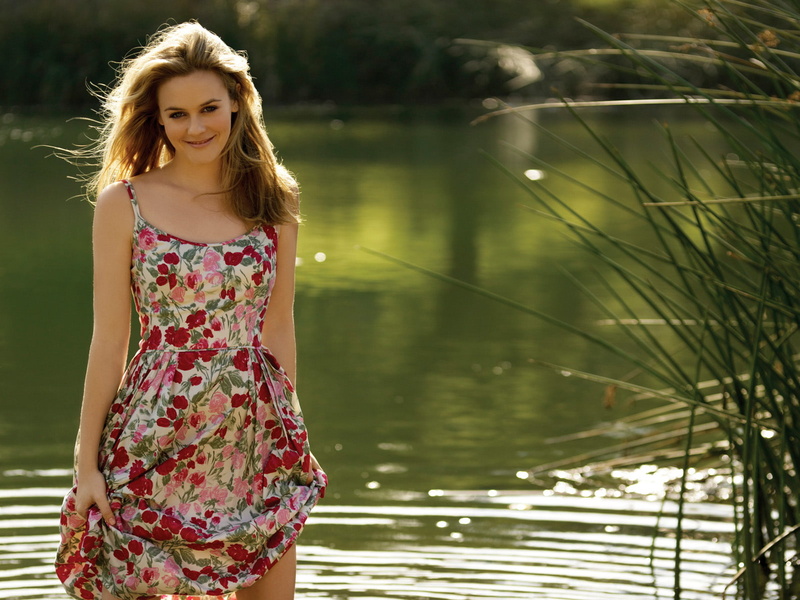 spaghetti, alicia, white, strap, floral, 720P, dress, green, s, women, pink, silverstone