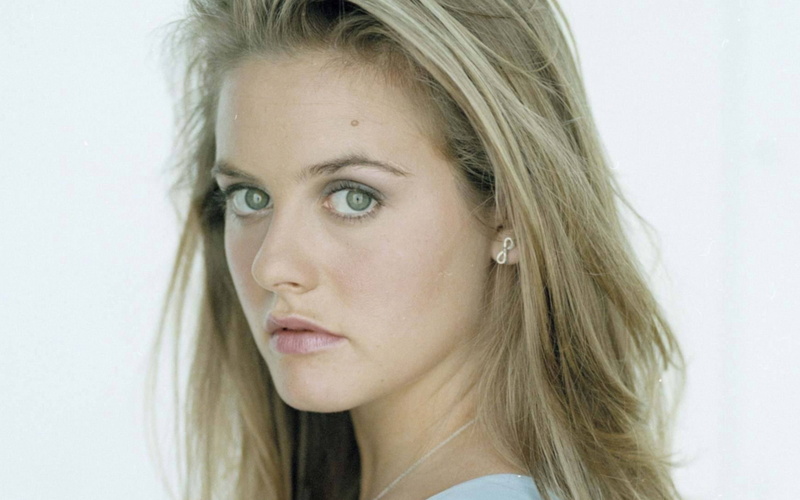 alicia silverstone, actress backgrounds, eyes, Download 3840x2400 alicia silverstone, blonde, 4K