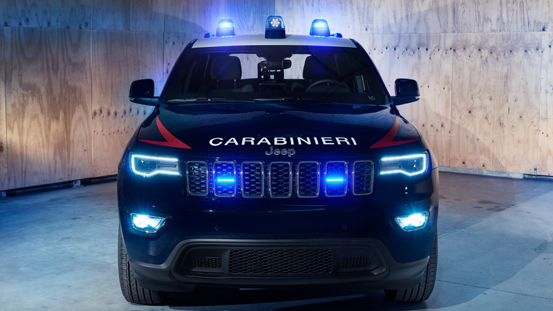 flashers, Jeep, Police, 2018, Grand Cherokee, 4K, Carabinieri