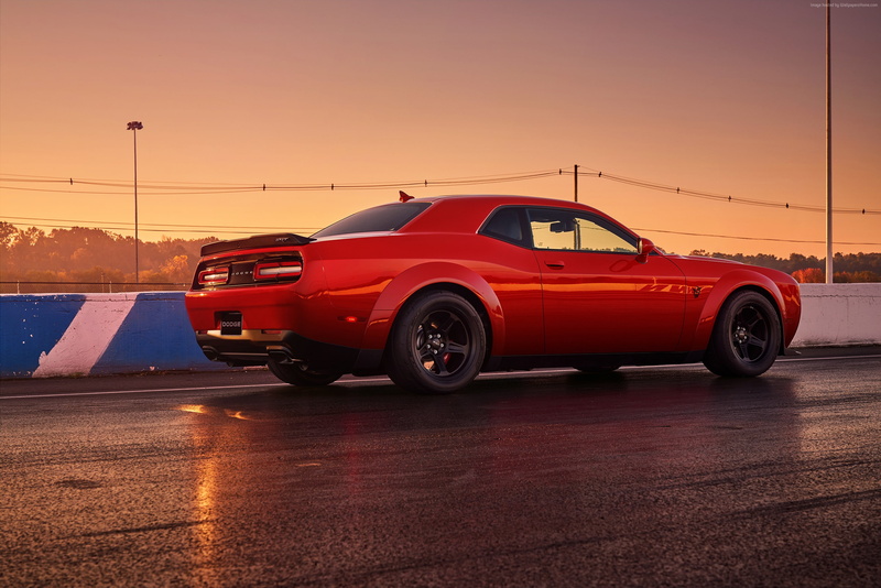 2017 New York Auto Show, Dodge Challenger SRT Demon, red, 2K