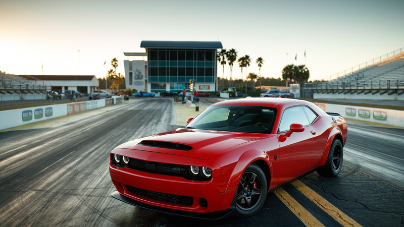2K, Dodge Challenger SRT Demon, 2017 New York Auto Show, red