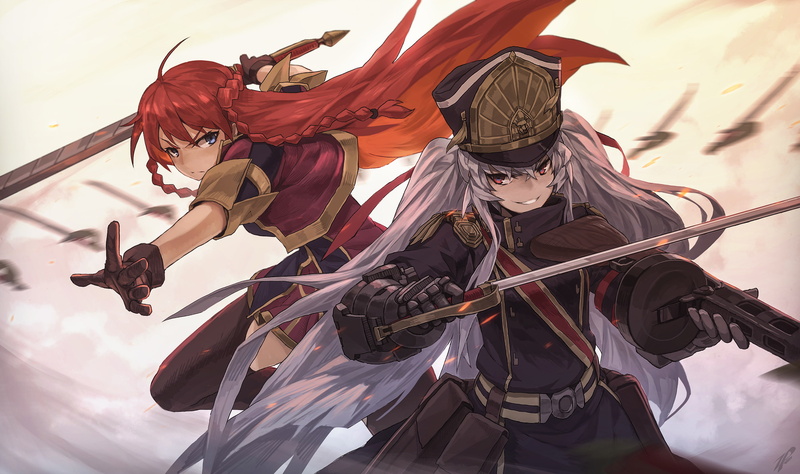 anime, Selesia Yupitiria, magic, Altair (Re: Creators), sword, anime girls, 2K, Re:CREATORS