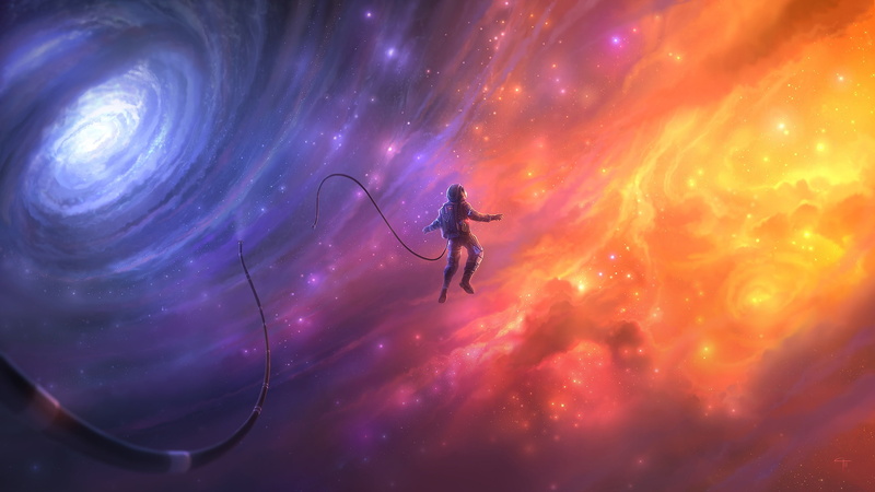 1080P, galaxy, liberated, emancipated, released, space, astronaut