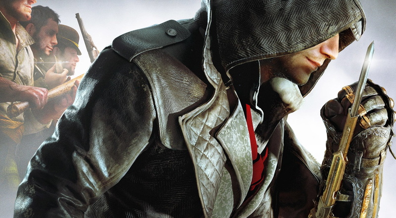 1080P, outdoors, leather, hat, incidental people, young men, side view, waist up, mid adult, day, real people, cover, adult, Jacob Frye, Assassins Creed