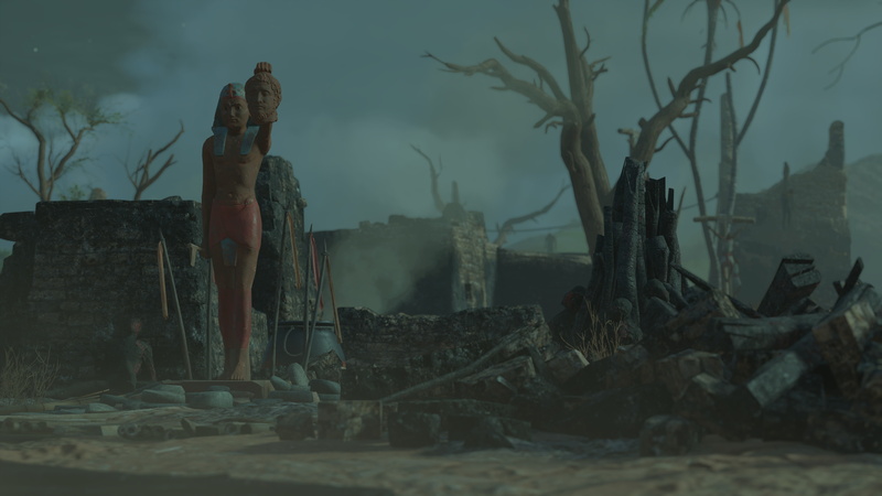 branch, Bayek, Assassins Creed: Origins, bare tree, land, plant, nature, day, Ubisoft, wood - material, dusk, sky, outdoors, wood, real people, Assassins Creed