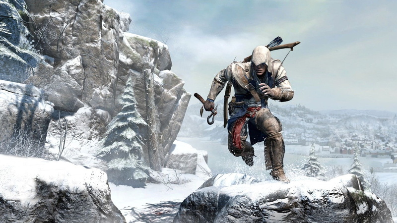 kenway, hd, Video Games, 1080P, mountains, creed, art, x, snow, nature, assassins, video, games, connor