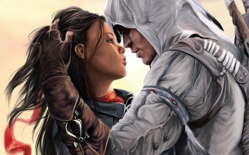 Couple, Love, Aveline de Grandpré, 1080P, Girl, Assassins Creed, Connor (Assassins Creed)