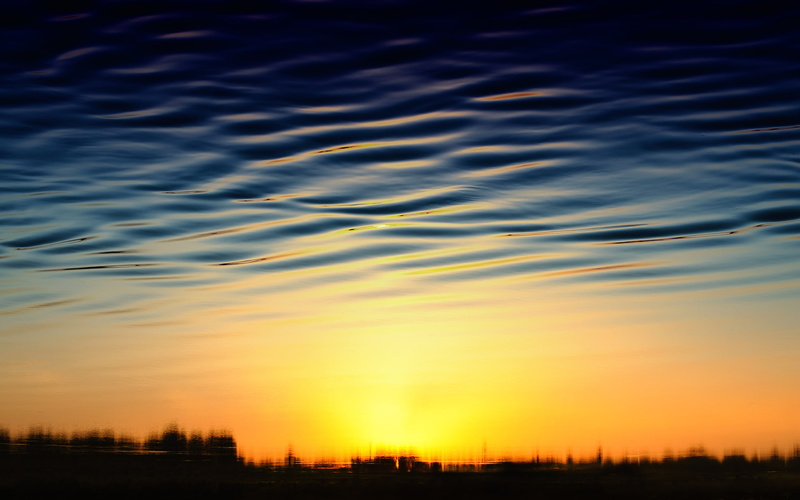 Nile river, Reflections, Sunset, 2K