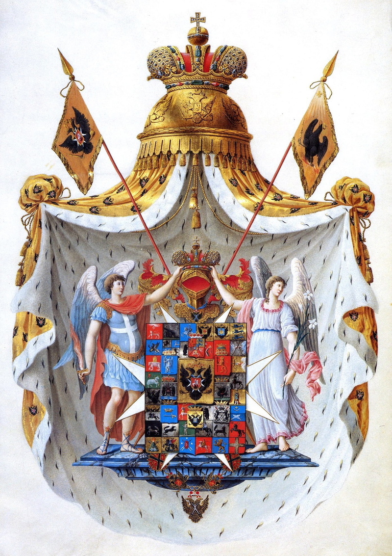 russian empire, coat of arms, female likeness, belief, russia, art and craft, ornate, human representation, architecture, spirituality, religion, representation