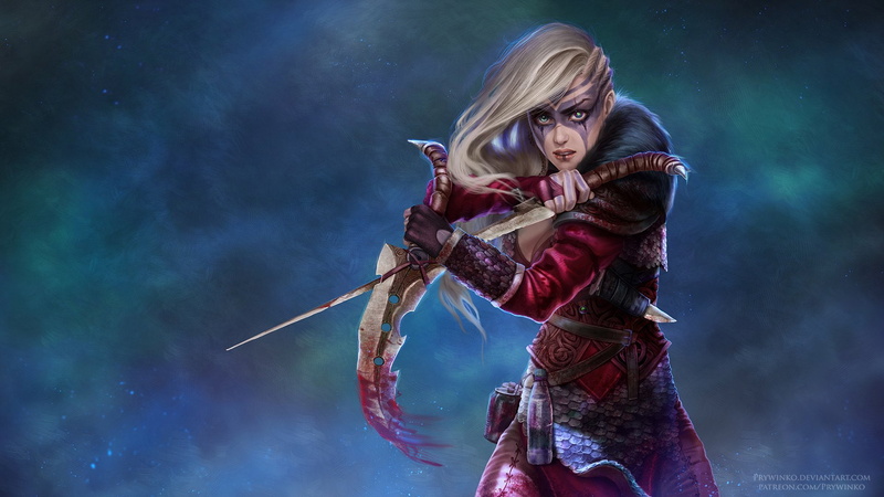 costume, women, the past, Dagger, females, Viking, Fantasy, holding, traditional clothing, warrior - person, Blonde, weapon, period costume, Woman Warrior
