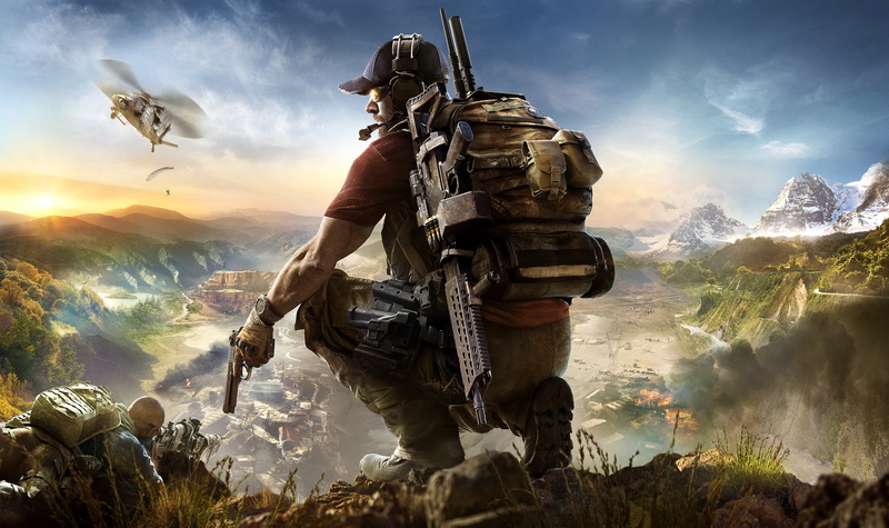 2K, chopper  Tom Clancys Ghost Recon: Wildlands  landscape  gun  Tom Clancys Ghost Recon  Tom Clancys  weapon  commando  Bolivia