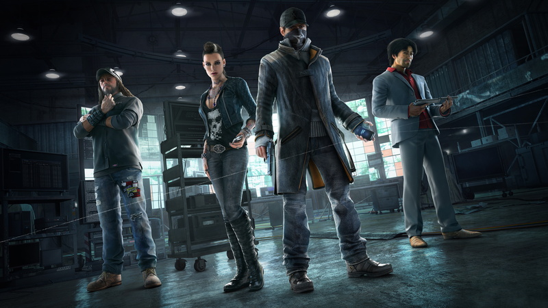Aiden Pearce, 8K, bottoms, black, people, fictional, character, Watch Dogs, Clara Lille, wearing, top, 8K, group