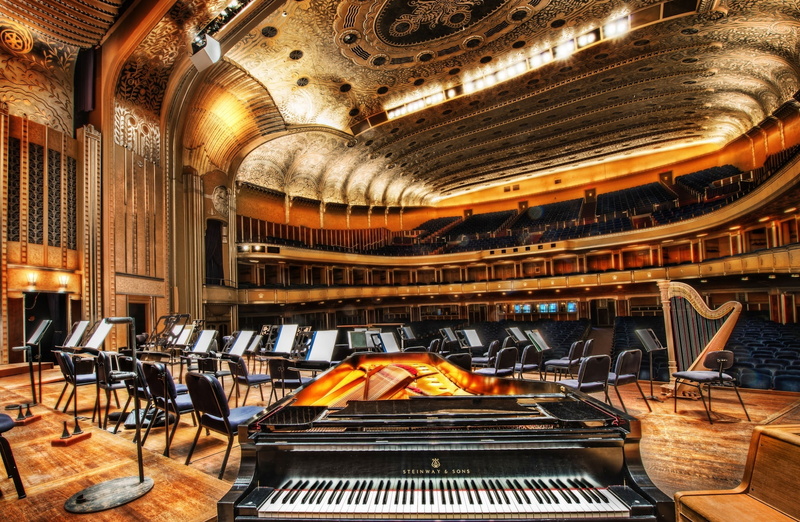 severance, Architecture, bookshelf, indoors, table, black, Hall, arrangement, stage, 1080P, absence, Piano, large group of objects, comfortable, no people