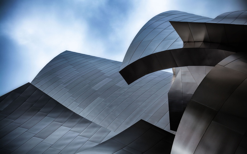 architecture, buildings, 2K, usa, walt disney concert hall, california, City