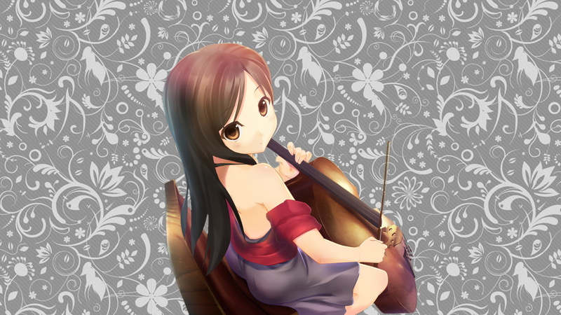 lifestyles, anime girls, holding, young adult, portrait, music, young women, real people, wall - building feature, make-up, indoors, pattern, hairstyle