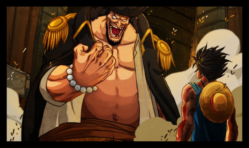 720P, anime, Monkey D. Luffy, One Piece, blackbeard