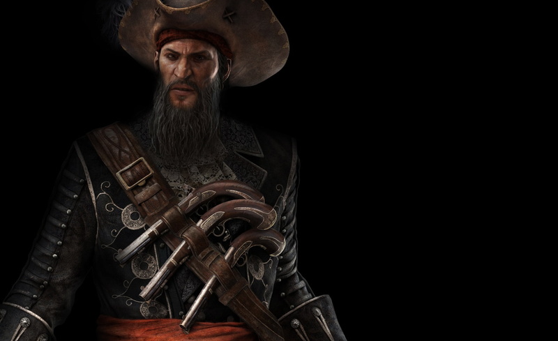 1080P, clothing, costume, hat, assassins creed, front view, iv, protection, wearing, pirate, assassins creed iv, mature men, Games, Assassins Creed, blackbeard