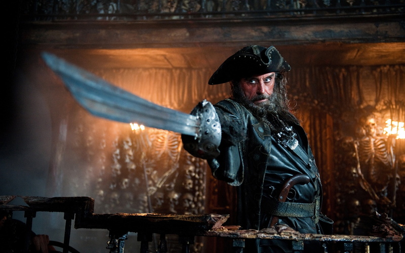 caribbean, blackbeard, stranger, movies, pirates, tides, ian, mcshane, 4K