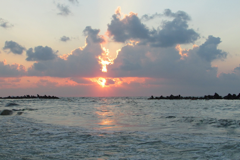sky, nature, idyllic, waterfront, tranquility, beach, outdoors, non-urban scene, alexandria egypt, tranquil scene, sunset, beauty in nature, no people