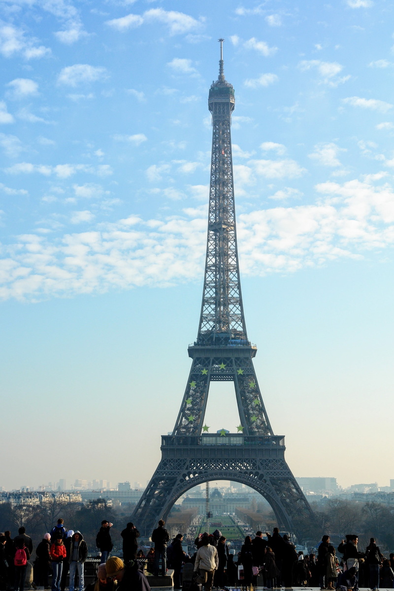 landmark, travel Destinations, french Culture, built structure, sky, group of people, france, crowd, iron - metal, architecture, attraction, eiffel, architectural feature