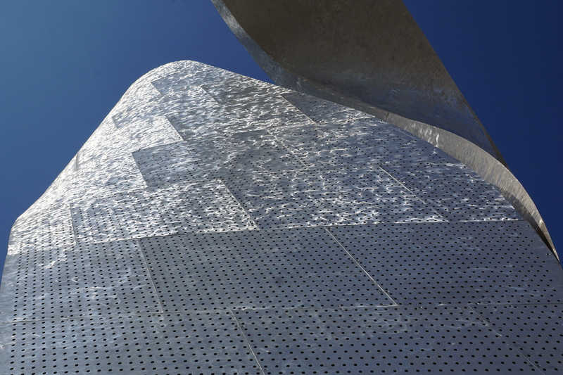 day, sunlight, modern, the past, travel, history, alloy, sky, low angle view, steel, milan, silver colored, close-up, travel destinations, expo, building exterior