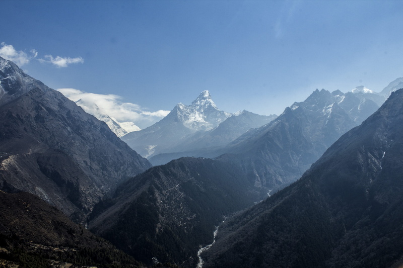 khumbu, mountain range, tranquil scene, nepal, nature, winter, mountain peak, cold temperature, tranquility, everest, no people, khumjung, snowcapped mountain