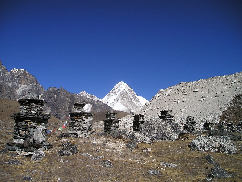 copy space, sky, solid, glacier, mountain Range, mountain Peak, winter, scenics, nature, scenics - nature, no people, khumbu, Monuments, Nepal, beauty in nature