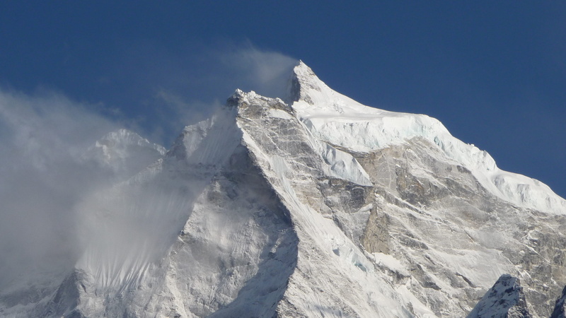 outdoors, khumbu, mountain peak, sky, formation, mountains, extreme weather, white color, cloud - sky, sagamartha, mountain, winter, cold temperature, tranquil scene