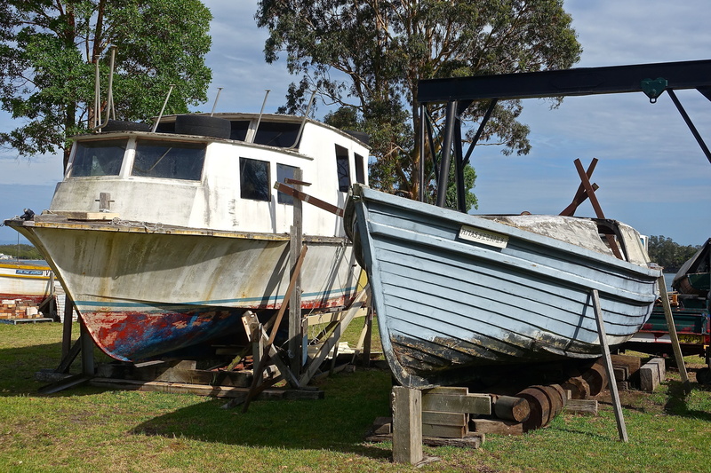 dockyard, boat yard, 5K, tree, outdoors, wood - material, day, nautical, shipyard, dry-dock, land, plant, moored, transport, field, no people, transportation