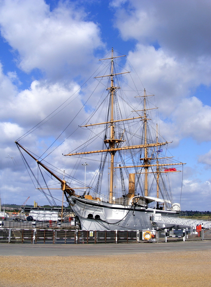 ropes, transportation, water, nature, museum, sail, architecture, clouds, outdoors, masts, no people, cloud - sky, travel, pole, sailing ship, steel, day
