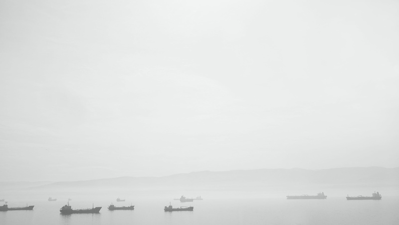 ocean, ship, outdoors, scenics - nature, ships, nature, body, tranquil scene, beauty in nature, cold temperature, copy space, grey, no people, sky, sea
