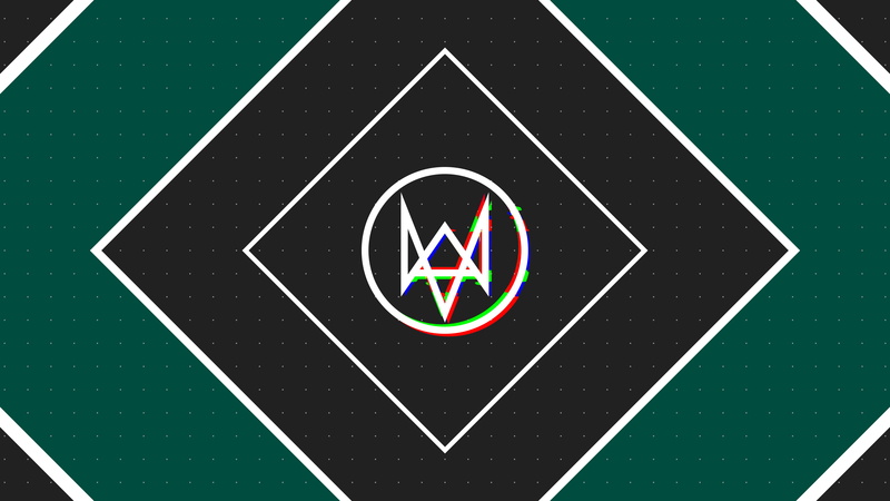 material minimal, Watch_Dogs 2, minimalism, material style, 4K, Watch_Dogs, glitch art, video games, RGB