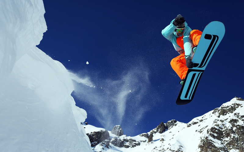 snowboards, 2K, mountains, snow