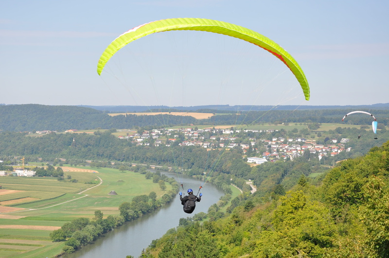 extreme sports, Paragliding, water, leisure, environment, outdoors, adventure, plant, parachute, rural scene, 4K, unrecognizable person, tree, beauty in nature