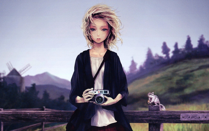 artwork, photographer, women, Leica, drawing, 2K