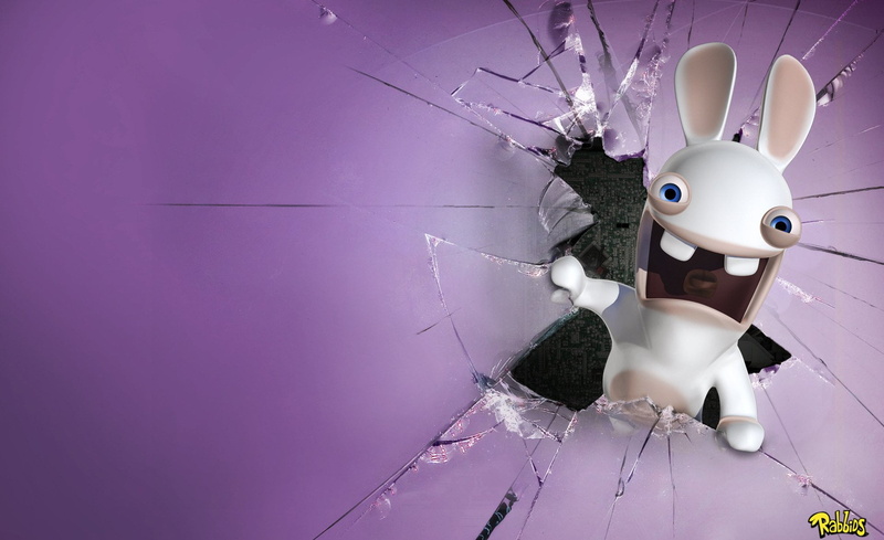 rabbit, celebration, no people, flower, colored background, white, christmas ornament, copy space, holiday, Video Game, Raving Rabbids, 720P, pink color