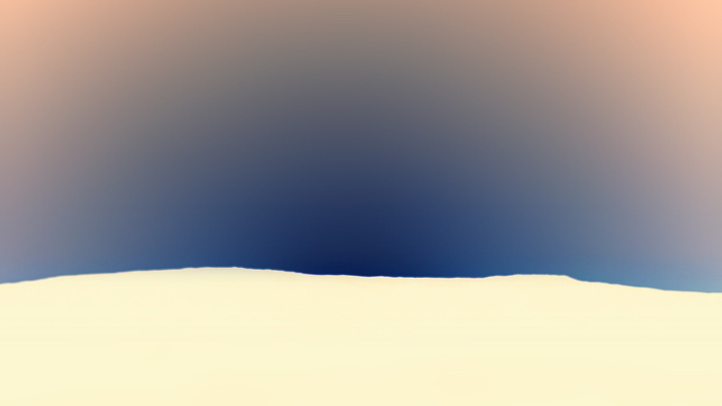 simple background, purity, hills, snow, 1080P, clear sky, no people, tranquility, minimalism, studio shot, blue background, environment, nature, white