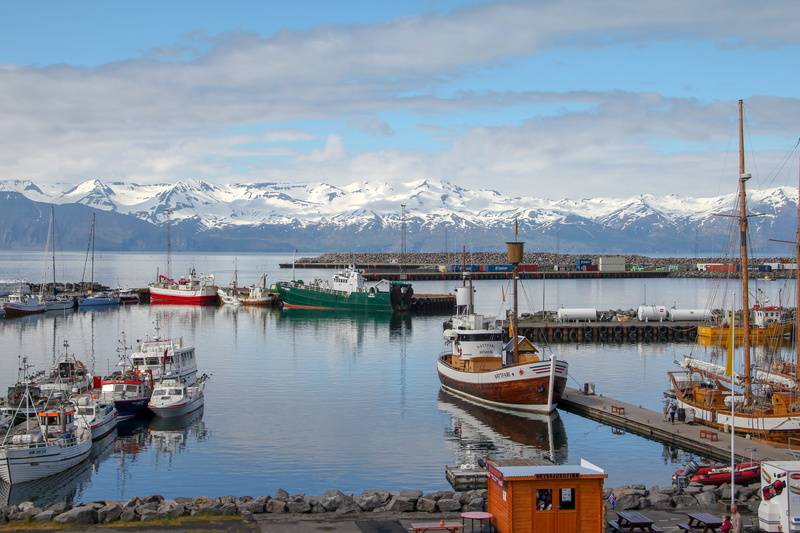 no people, beauty in nature, landscape, winter, architecture, boats, snow, nordic, iceland, travel, nature, outdoors, nautical vessel, husavik, transportation