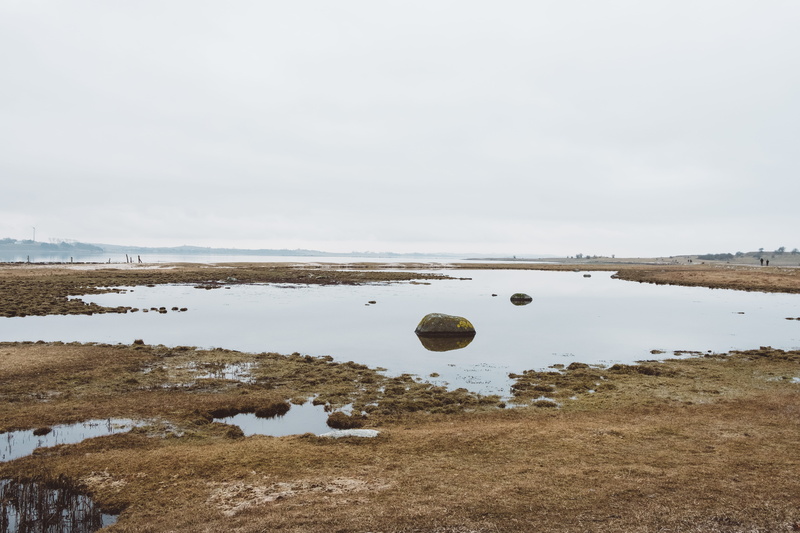 environment, no people, ocean, wasteland, cloudy, reflection, landscape, water, nationalpark mols bjerge, nature, land, tranquil scene, outdoors, denmark