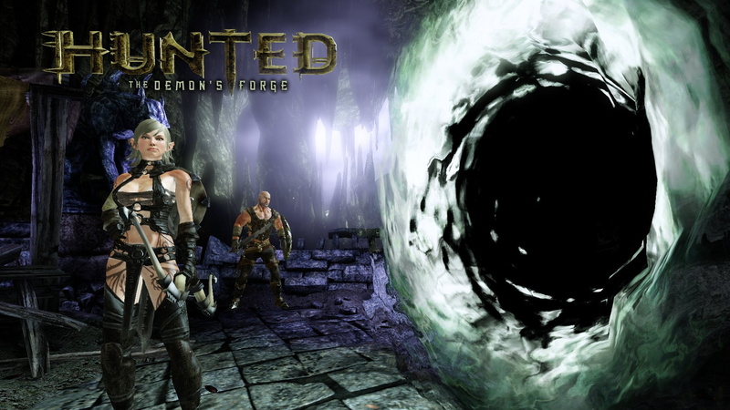 action, hunted demons forge, forge, demons, fantasy, hunted, dungeon, dark, co op, 1080P