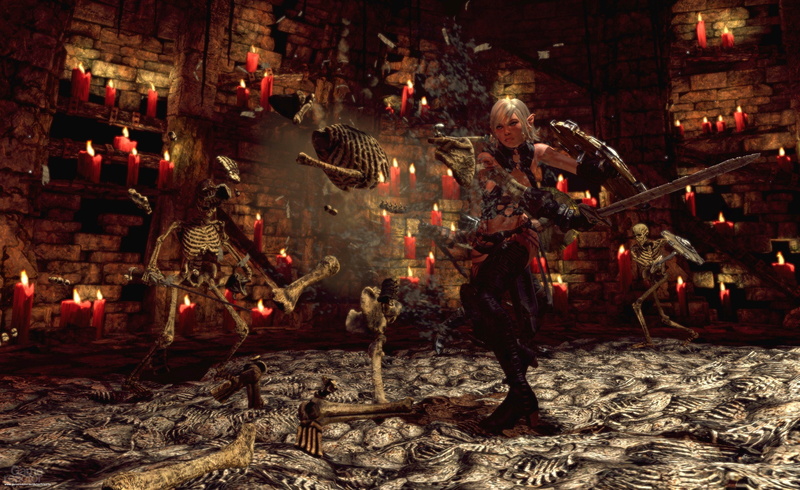 action, hunted demons forge, co op, demons, forge, dungeon, dark, hunted, 2K, fantasy