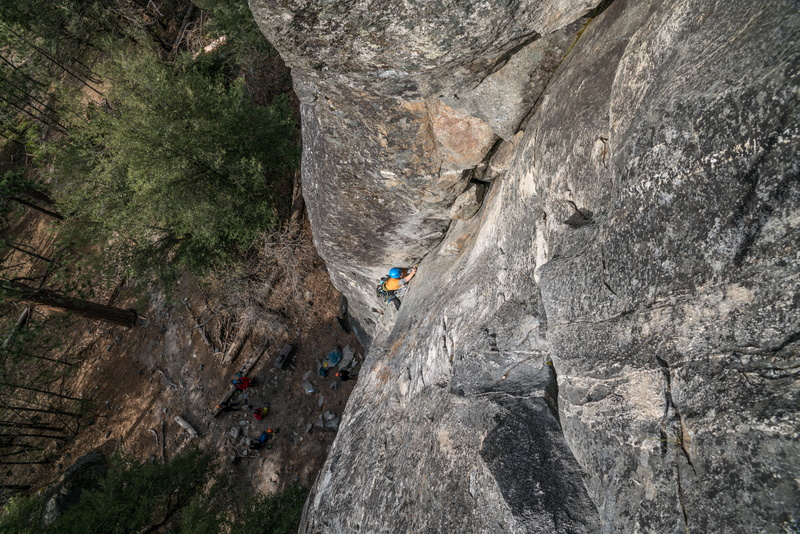 day, gray, solid, rock climbing, men, people, person, safety harness, extreme sports, lifestyles, cliff, rock formation, 8K, geological formation, daytime